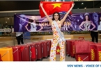 Khanh Van departs for Miss Universe 2021 pageant in US
